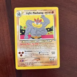 Pokemon TCG Light Machamp Neo Destiny Card 25/105 Unlimited Rare - Image 1