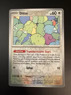 Ditto Scarlet & Violet 151 132/165 Reverse Holo Rare NM Pokemon TCG - Image 1