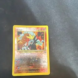 Pokemon Entei 34 Wizards Black Star Promo Basic Volcano 80 HP English Holo - Image 1