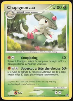 Carte Pokemon Chapignon 45/132 Merveilles Secretes Francais - Image 1