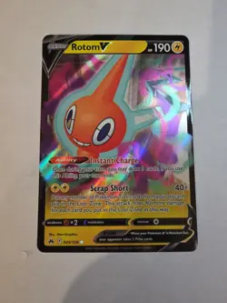Rotom V 058/196 Pokemon TCG Lost Origin Ultra Rare NM - Image 1