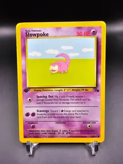 NM/EX - Slowpoke - 55/62 - 1st Edition - Fossil - Pokemon Card - Image 1
