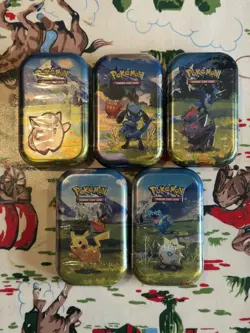 Pokemon TCG : Ascended Heroes Mini Tins x5 - Full Art Set - New & Sealed - Image 1