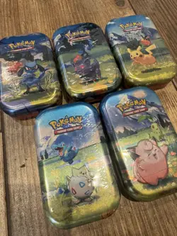 Pokemon TCG : Ascended Heroes Mini Tins x5 - Full Art Set - New & Sealed - Image 4