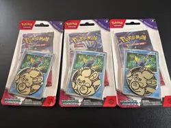 Lot Of 3 Pokemon Scarlet & Violet Packs With Coin - Image 1