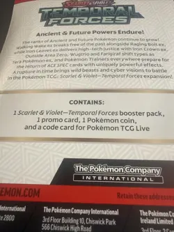 Lot Of 3 Pokemon Scarlet & Violet Packs With Coin - Image 3