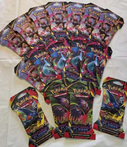 Pokemon Phantasmal Flames 16 (+1 free) Sleeved Booster Lot Mega Evolution Sealed - Image 2