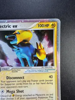 2005 Pokemon Manectric EX 101/107 Deoxys Holo - Image 3