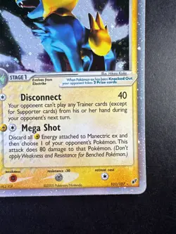 2005 Pokemon Manectric EX 101/107 Deoxys Holo - Image 5