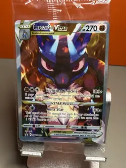Lucario V Star SWSH291 Sword & Shield Pokemon Black Star Promo - Sealed - Image 1