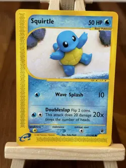 Pokemon TCG Squirtle Expedition Base Set 131/165 Regular Common - Image 1