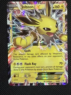 Pokemon Jolteon EX 28/83 Generations Ultra Rare Holo Full Art 2016 Vintage - Image 3