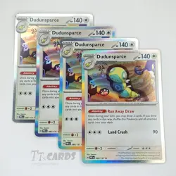 Dudunsparce 080/131 HOLO x4 Playset 4x Pokemon TCG SV Prismatic Evolutions - Image 1