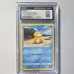 Pokemon Psyduck Evolving Skies 024/203 CGC World Record 1 of 1 2021 Italian - Image 1