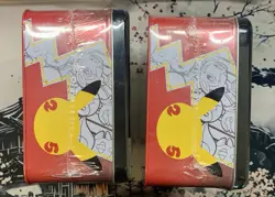 Pokemon Celebrations 25th Anniversary Collectors Chest Lunchbox Tin Lot Of 2 New - Image 4