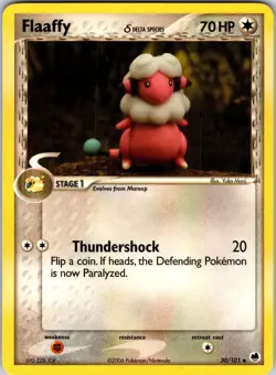 Flaaffy (Delta Species) 30/101 Dragon Frontiers Pokemon TCG LP Normal - Image 1