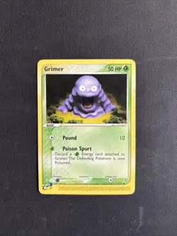 Pokemon TCG Grimer EX Dragon 57/97 Regular Common Non Holo 2003 Nintendo - LP - Image 1