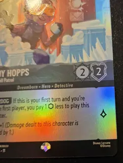 Judy Hopps - Snowball Patrol 221/204 Foil Epic Winterspell Disney Lorcana TCG - Image 5