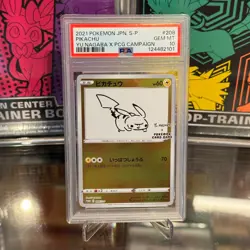PSA 10 Yu Nagaba x Pokemon Pikachu Graded Card 208 - Image 1