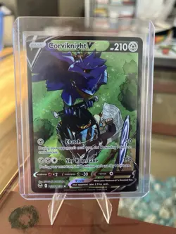 Pokemon TCG Corviknight v TG18/TG30 Full Art Silver Tempest (great looking card) - Image 3