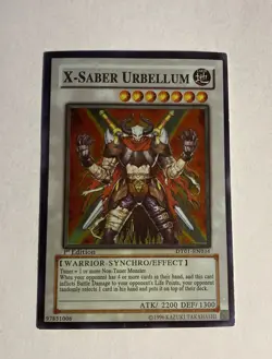 X-Saber Urbellum DT01-EN034 Duel Terminal Ultra Rare Yugioh Card - Image 1