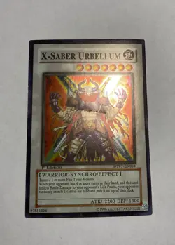 X-Saber Urbellum DT01-EN034 Duel Terminal Ultra Rare Yugioh Card - Image 2