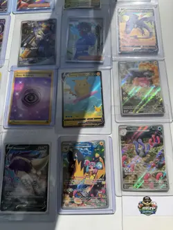 HUGE 32 POKEMON CARD Mega LOT Mixed Paldean Fates 151 Mew Hyper Rare IR Ex - Image 2