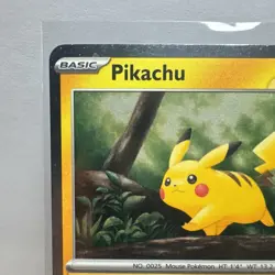 PIKACHU - (Holiday Calendar) 025/165 Stamped NM - Cosmos Holo - Pokemon TCG Card - Image 2