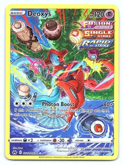 Deoxys GG12/GG70 Pokemon Ultra Rare Crown Zenith: Galarian Gallery Card NM - Image 1