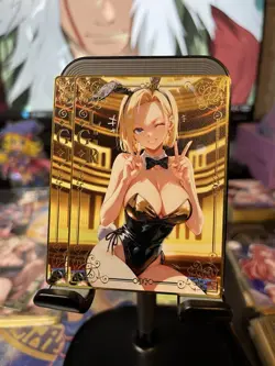 Goddess Story Metal Card Rare Waifu Anime Dragon Ball Z Android 18 - Image 1