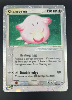 Pokemon Chansey ex #96/109 Ruby & Sapphire Holo Rare Card - Image 1