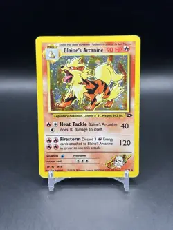 Blaine's Arcanine 1/132 Gym Challenge Holo Rare Pokemon Trading Card Game B - Image 1