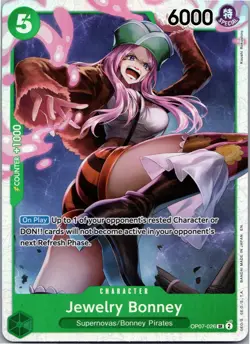 One Piece Card Game Jewelry Bonney OP07-026 SR SPECIAL EN Sleeved - Image 1
