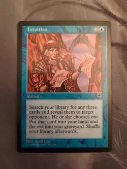 MTG Intuition Tempest Pre Modern PRISTINE MINT Gradable Magic Card - Image 1