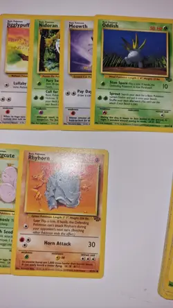 Pokemon TCG Base Set Jungle Cards Bundle Mixed Conditions Incomplete (13 Cards) - Image 3