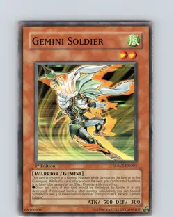 Yu-Gi-Oh TCG Gemini Soldier SDWS-EN004 1st Edition Common Card Played LP - Image 1