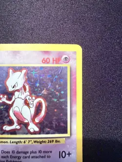 Pokemon TCG Mewtwo Base Set 10/102 Holo Unlimited Rare WOTC LP/MP Card - Image 5