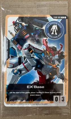 Gundam Card Game Gundam Base World Tour Pop-up EX BASE Promo EXBP-003 - New - Image 1