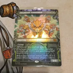 Triceraton Commander Showcase FOIL Teenage Mutant Ninja Turtles MTG MINT - Image 1