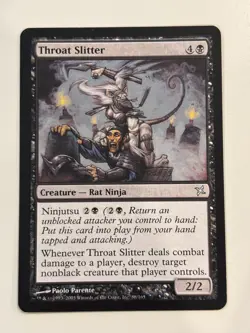 Throat Slitter LP Light Play Betrayers of Kamigawa MTG [5733] - Image 1