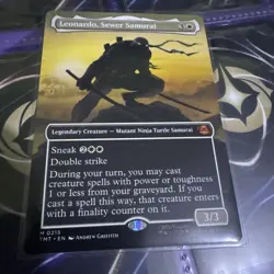 MTG Leonardo, Sewer Samurai - Borderless, English Teenage Mutant nm - Image 1