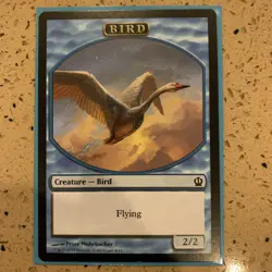 Bird Token - Theros (THS) - MTG Magic the Gathering LP 4/11 Blue - Image 1