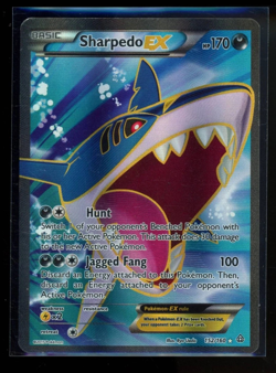 2015 POKEMON XY PRIMAL CLASH #152/160 SHARPEDO EX ULTRA RARE MP - Image 1