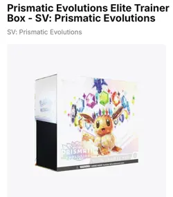 Pokemon Prismatic Evolutions Elite Trainer Box ETB New Sealed - Image 2