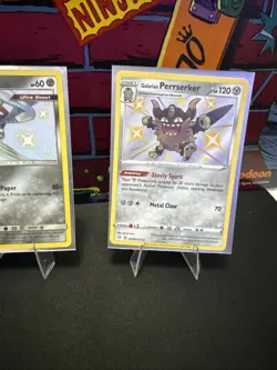 Pokemon TCG Galarian Perrserker Kartana Celesteela Shiny Vault Lot Of 3 NM - Image 4