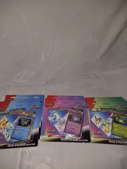 Pokemon TCG Prismatic Evolutions Tech Sticker Collection Blister Set of 3 Sealed - Image 1