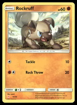 Pokemon Rockruff SM Promos #SM06 - Image 1