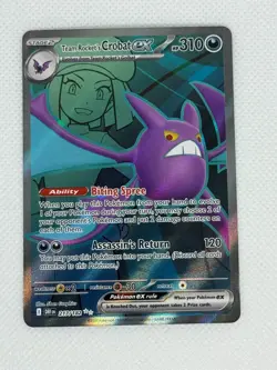 Pokemon - Team Rocket's Crobat ex Ultra Rare SV10: Destined Rivals 217/182 - Image 1