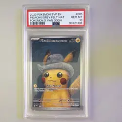 POKEMON Pikachu with Grey Felt Hat 085 SVP Promo PSA 10 2023 English - Image 1