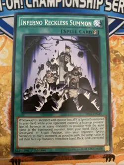 Yugioh Inferno Reckless Summon SR03-EN030 1st Edition NM - Image 1
